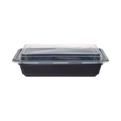 Black Base Rectangular Corrugated Container With Lid
