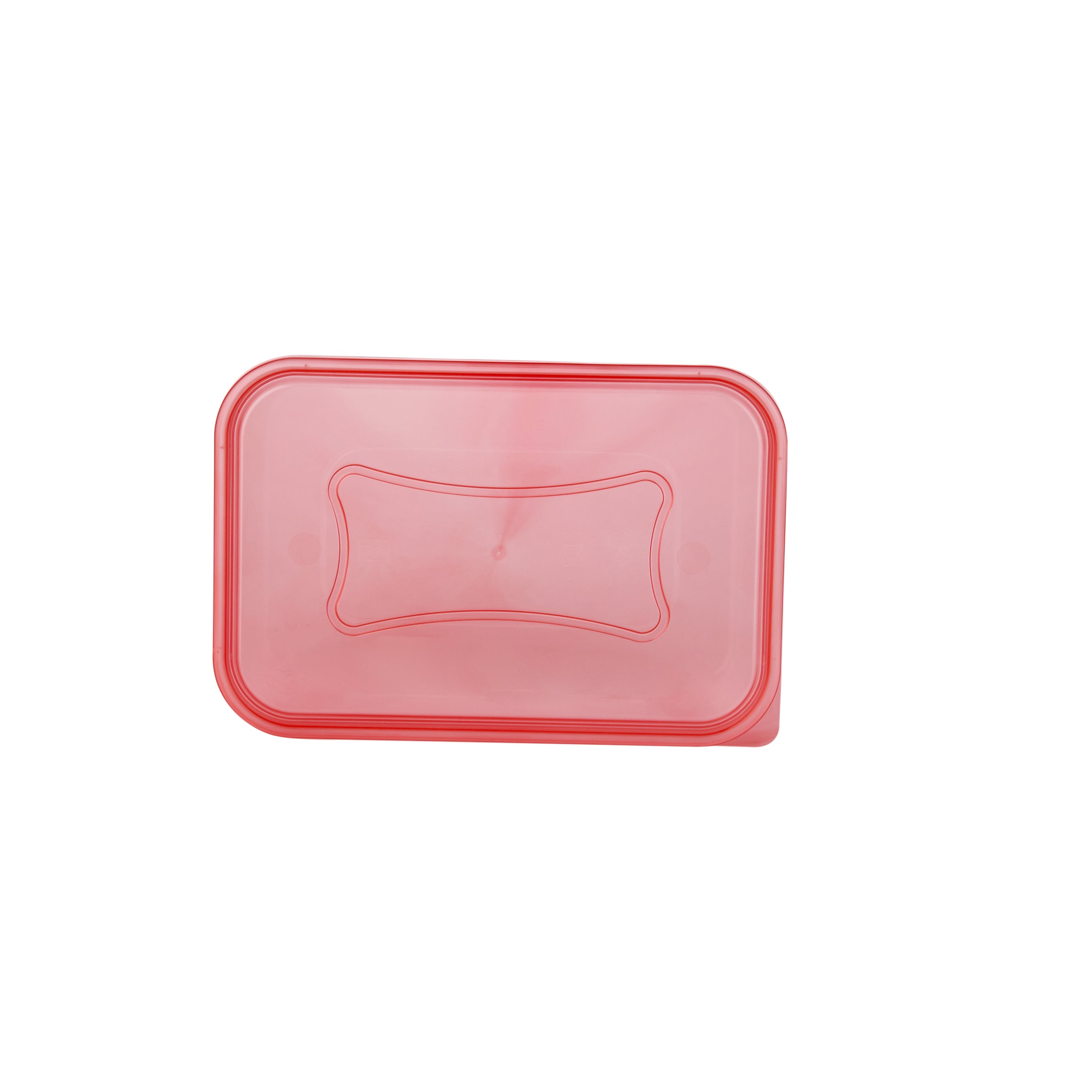 Clear Microwavable Rectangular Container with color Lids