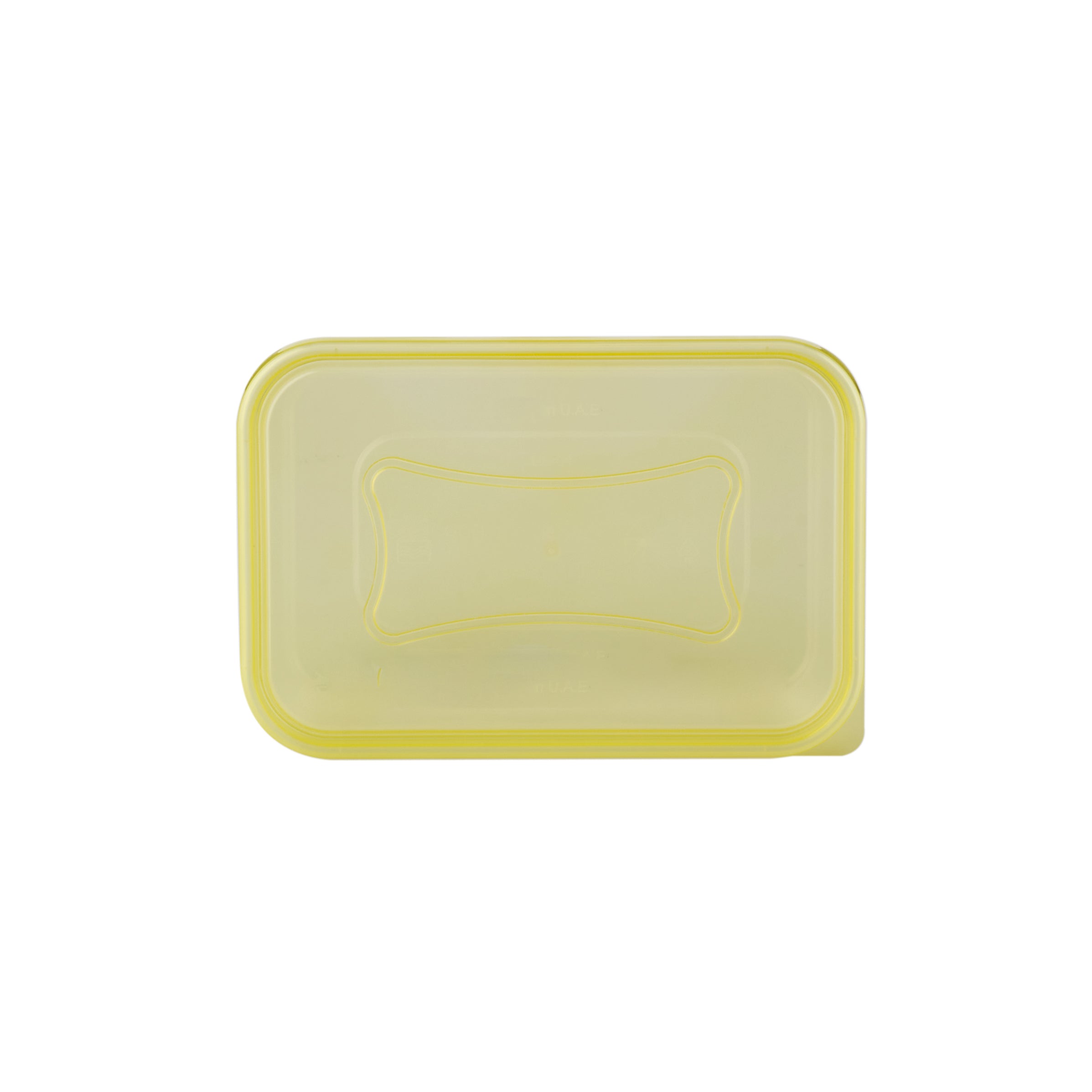 Clear Microwavable Rectangular Container with color Lids
