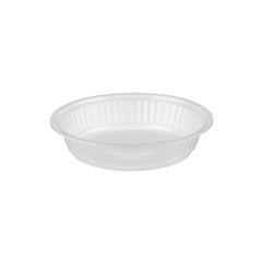 Clear Microwavable Round Container with color Lids