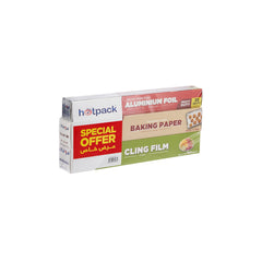 Special Offer Cling Film + Baking Paper + Aluminum Foil Roll Combo Pack