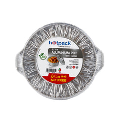 وعاء ألومنيوم 29 سم مع غطاء (5+1 مجانًا)
