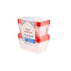Microwave Container with color lid Twin Pack
