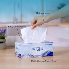 Soft n Cool Facial Tissue 200 Sheets x 2 Ply 5 Boxes + 150 sheets x 2 Ply 1 Box