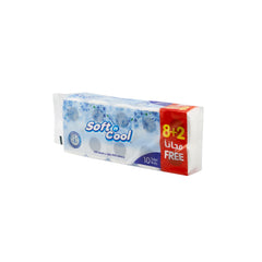 Soft N Cool,Toilet Roll 200 Sheets X 2 Ply - 8+2 Offer Pack