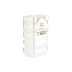 Hotpack Microwave Container 500ML 25PCS (4+1FREE)