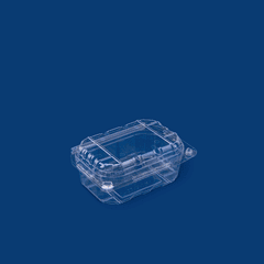 Clear PET Punnet Hinged Container