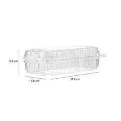 Clear PET Punnet Hinged Container