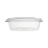 clear hinged oval container