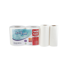 Maxi Roll 500 gram X 2 Rolls -2 Ply Twin Pack  Embossed Perforated