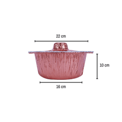 Aluminium  copper Color POT Container With Hood