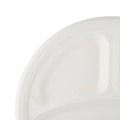 Bio-Degradable 3-Compartment Plate