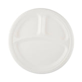 Bio-Degradable 3-Compartment Plate