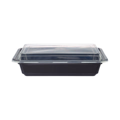Black Base Rectangular Container With Lid