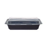 Black Base Rectangular Container With Lid