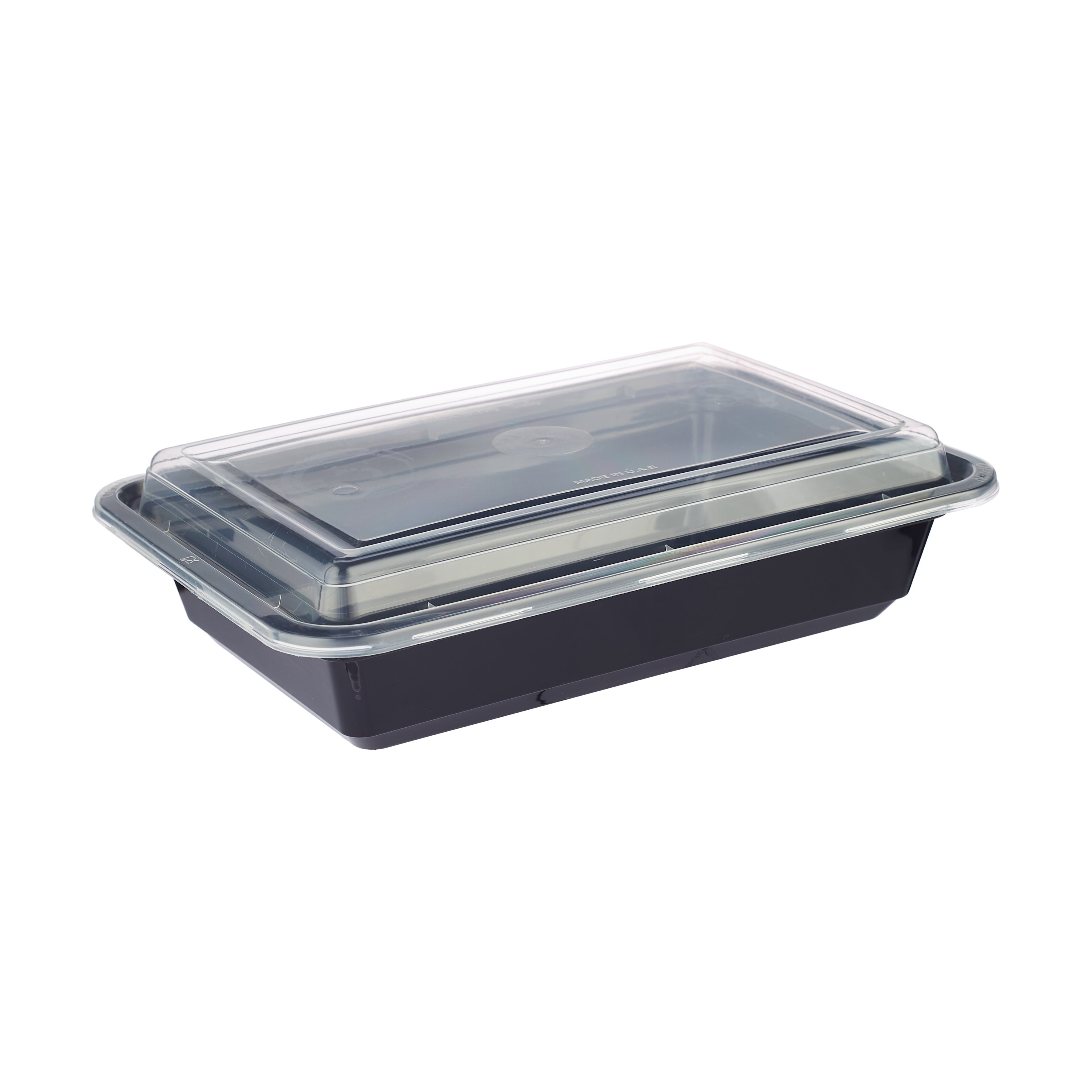 Black Base Rectangular Corrugated Container With Lid