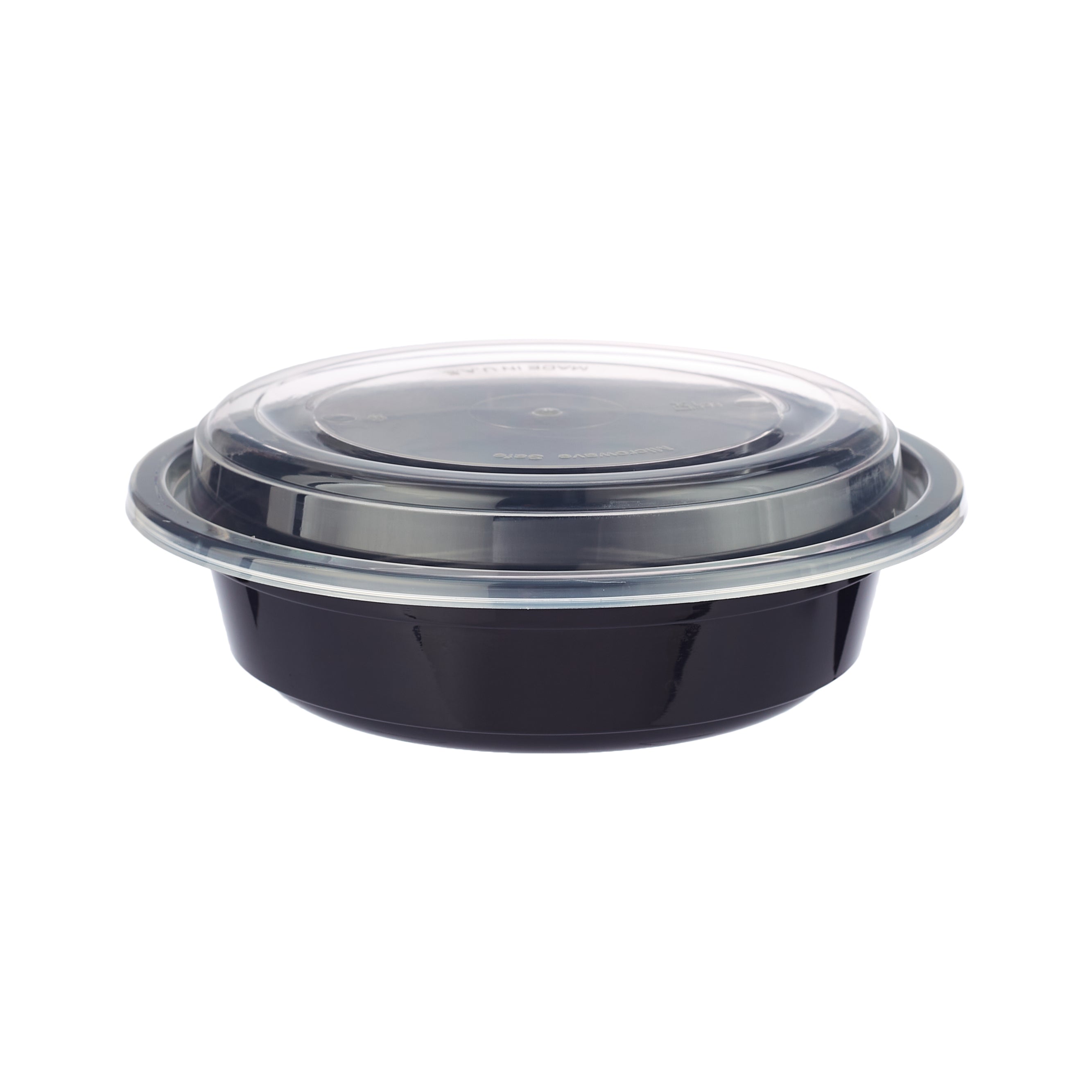 Black Base Round Corrugated Container With Lid