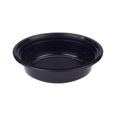 Black Base Round Corrugated Container With Lid