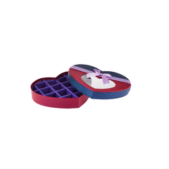 Gift Box Heart Shape 21 Portions Purple