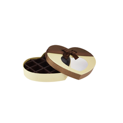 Gift Box Heart Shape 21 Portions Gold