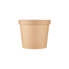 Kraft Paper Noodle Bowl with Kraft Lid