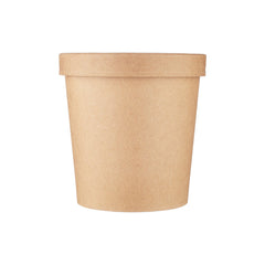 Kraft Paper Noodle Bowl with Kraft Lid