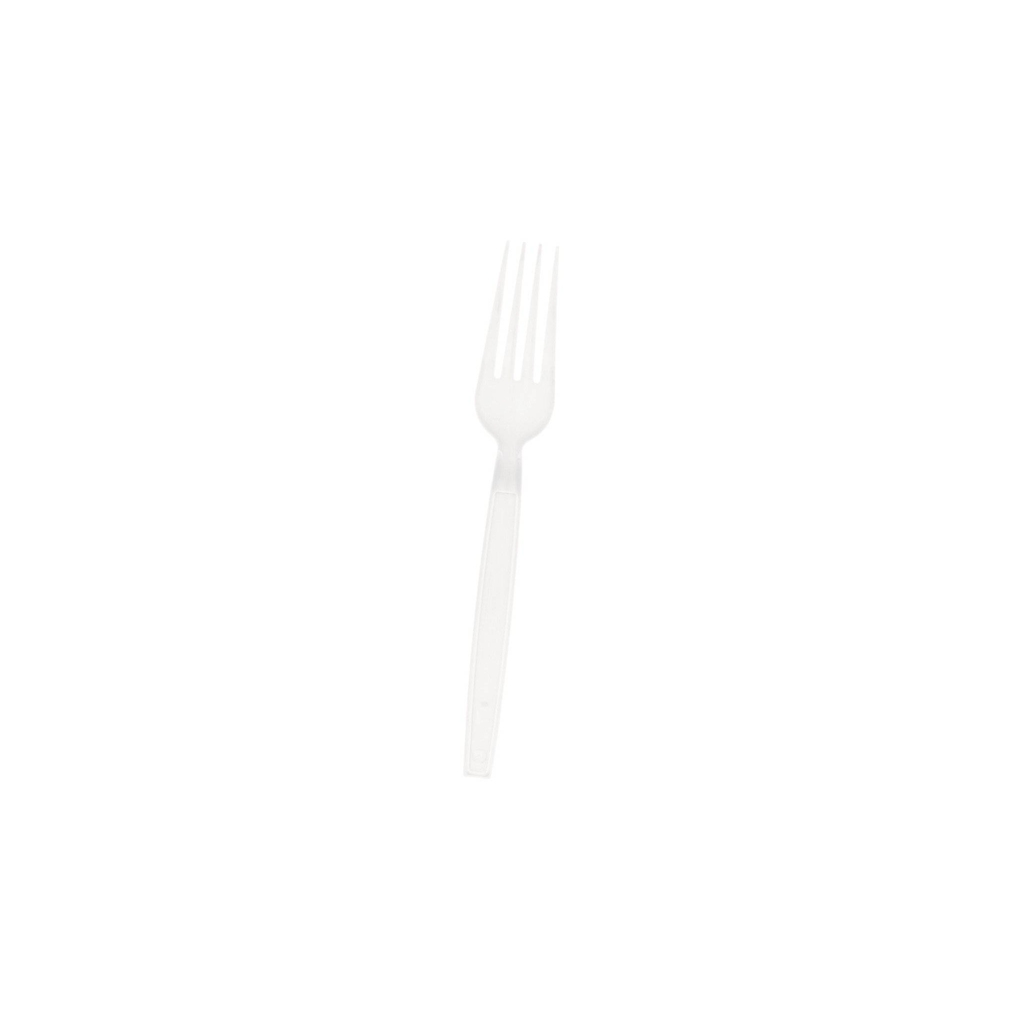 White Heavy Duty Plastic Fork