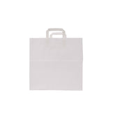 White Paper Bag with Flat Handle