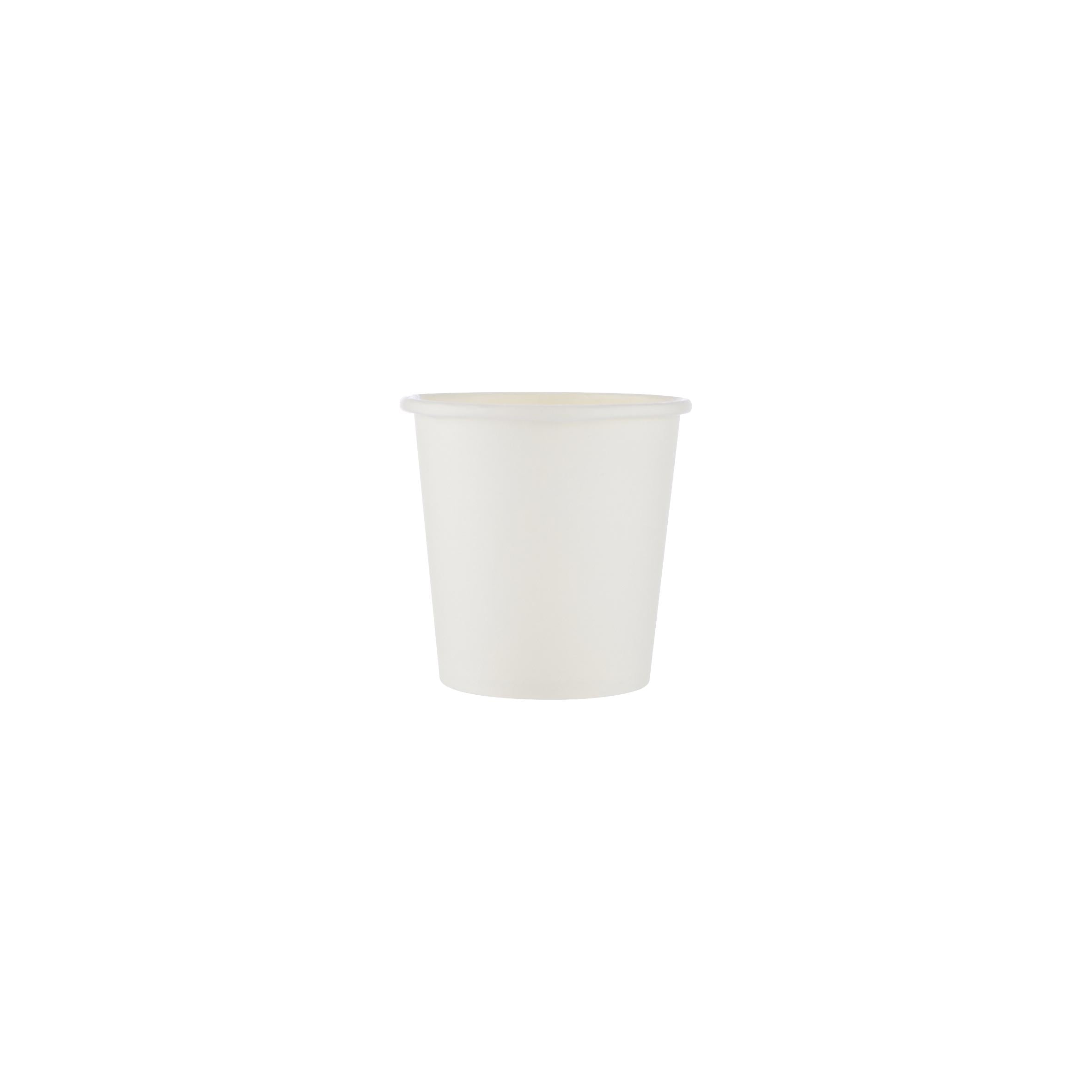 White Single Wall Paper Cups