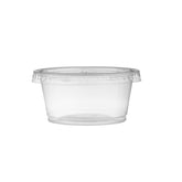 clear portion cup with clear lid
