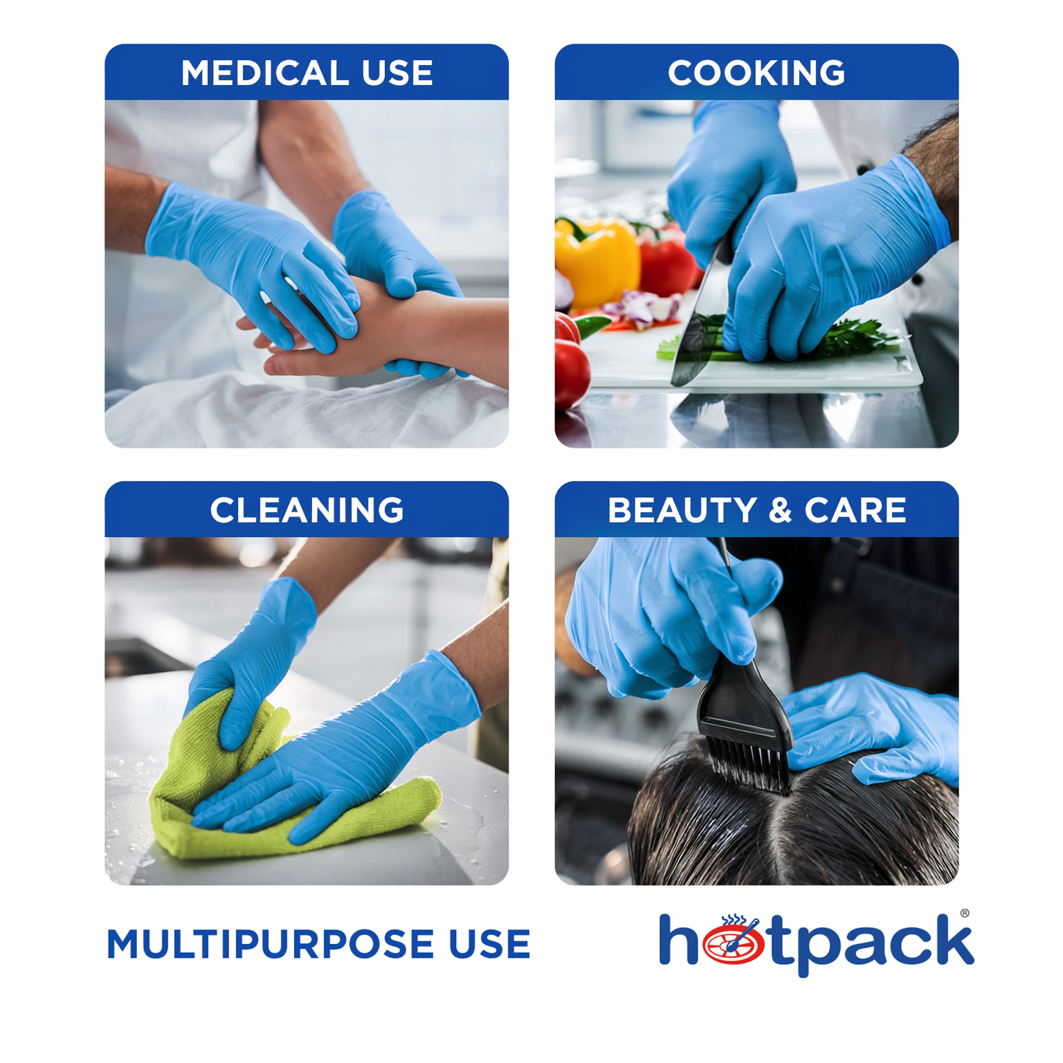 Nitrile Gloves Large Powder Free 10x100 Pc