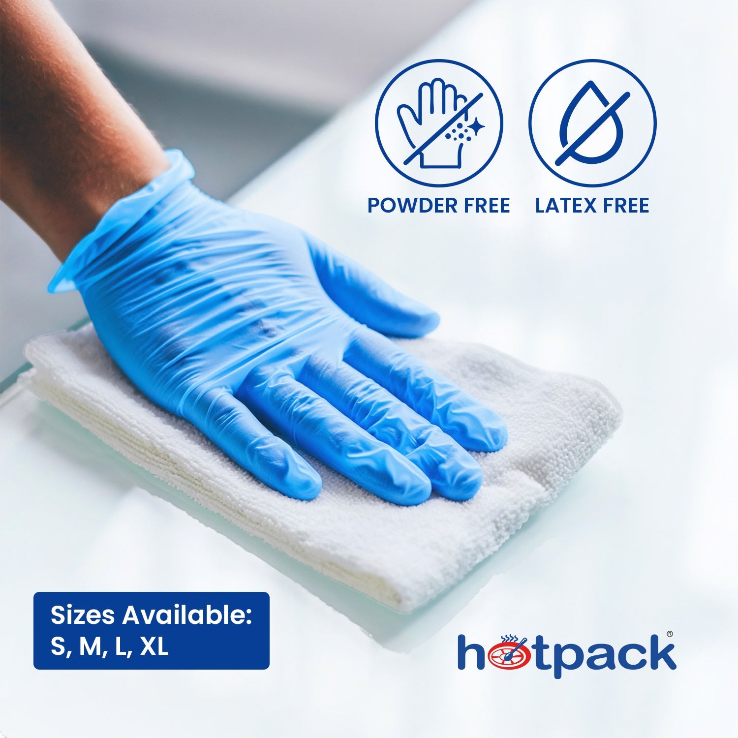 Nitrile Gloves Large Powder Free 10x100 Pc