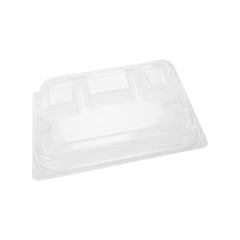 4-Compartment Black Base Rectangular Container