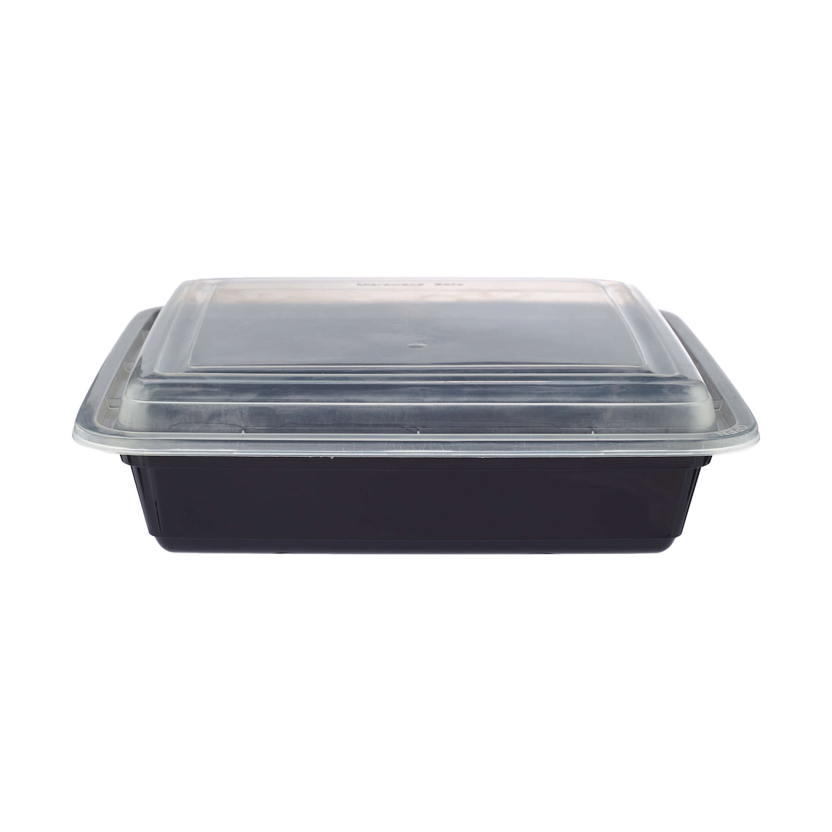 Black Base Rectangular Container With Lid 