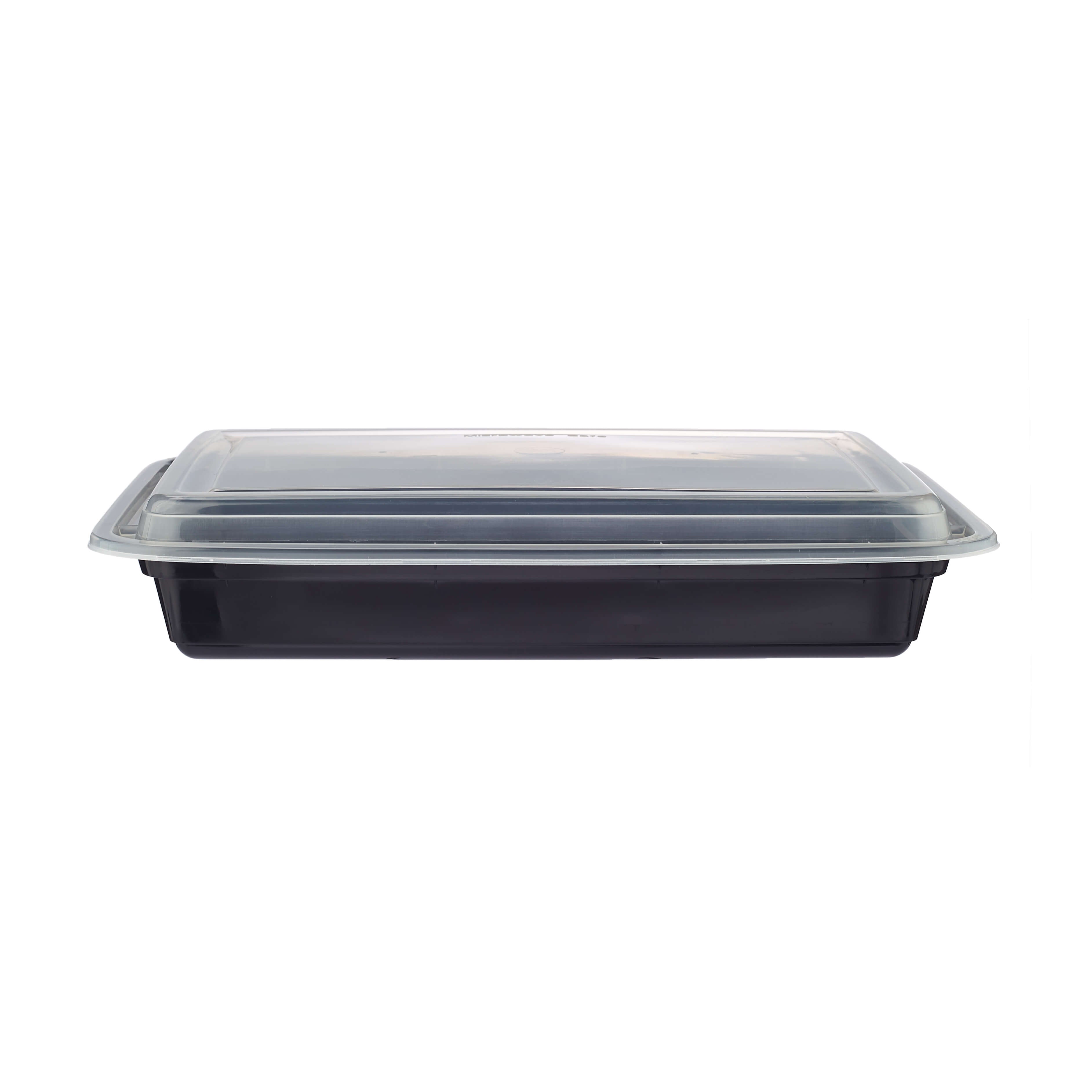 Black Base Rectangular Container With Lid