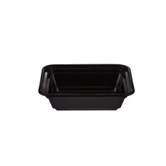 Black Base Rectangular Container With Lid