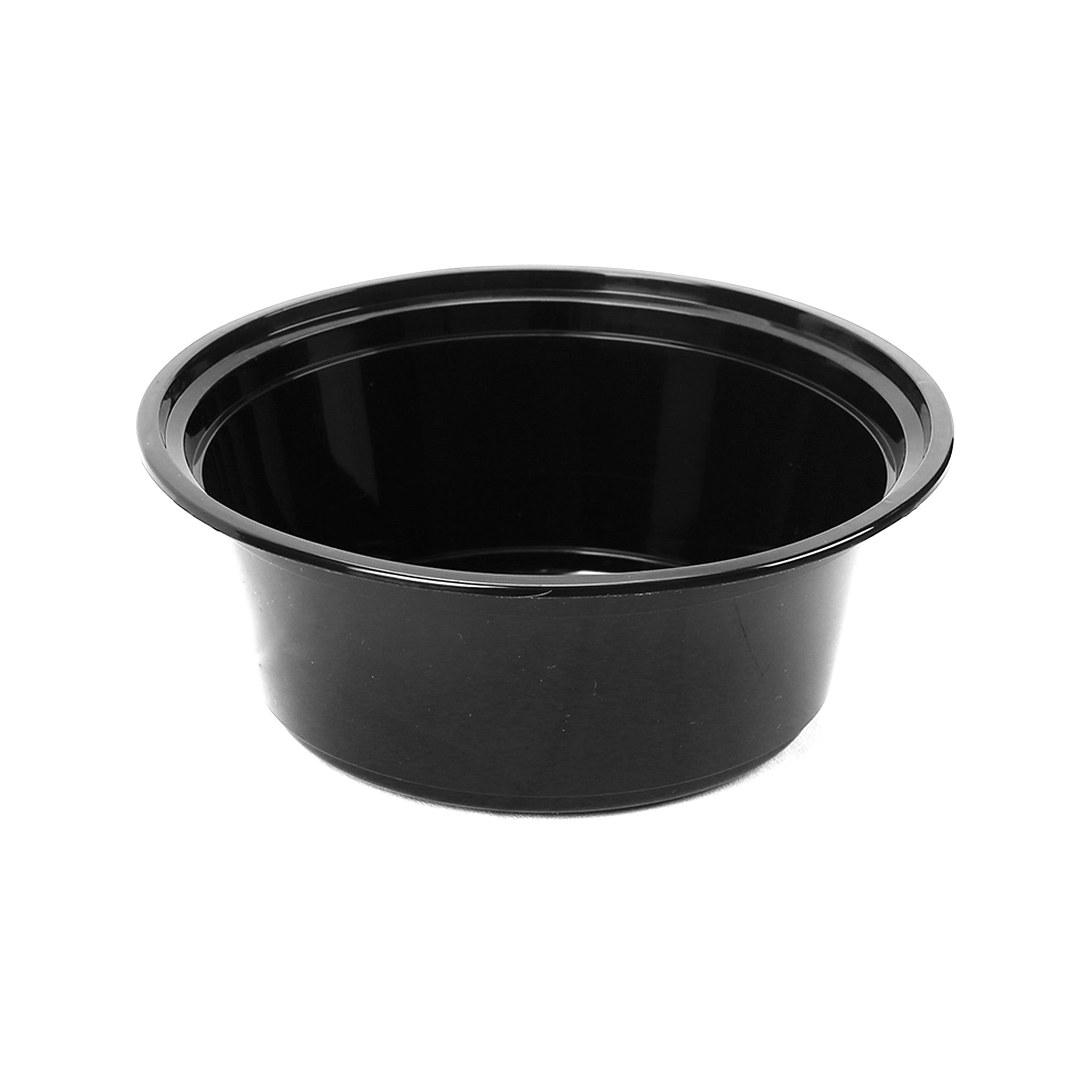 Black Base  Round Container With Lid