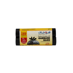 Black garbage bags-twin pack