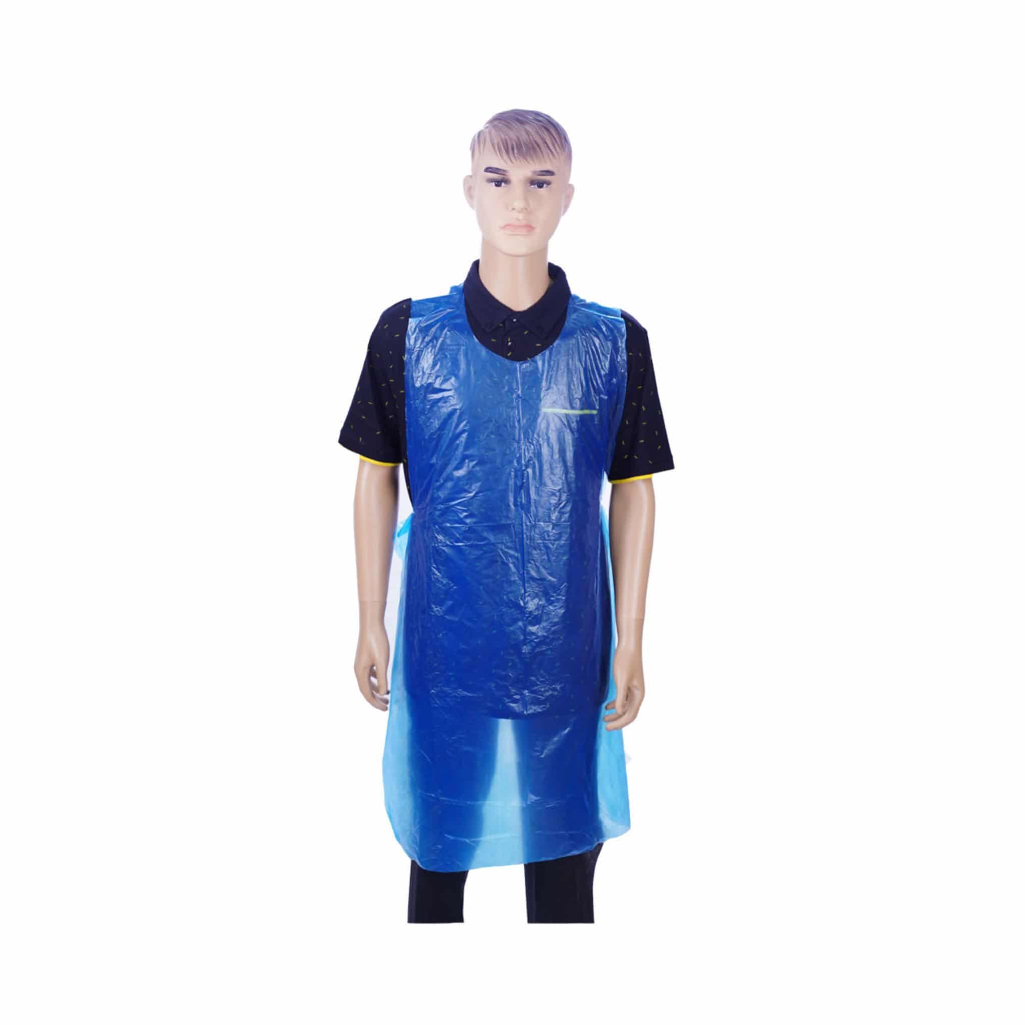 Blue Plastic Apron