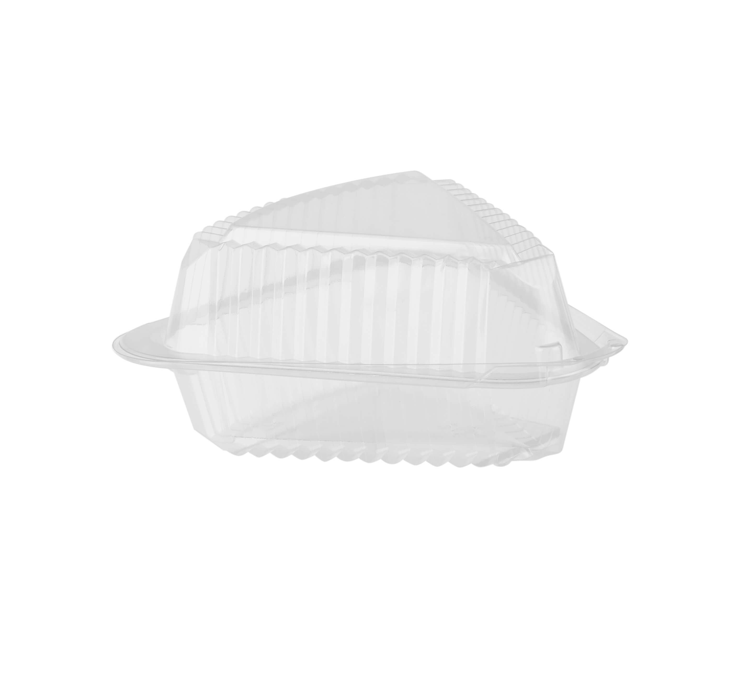 Clear Triangular Cake Container