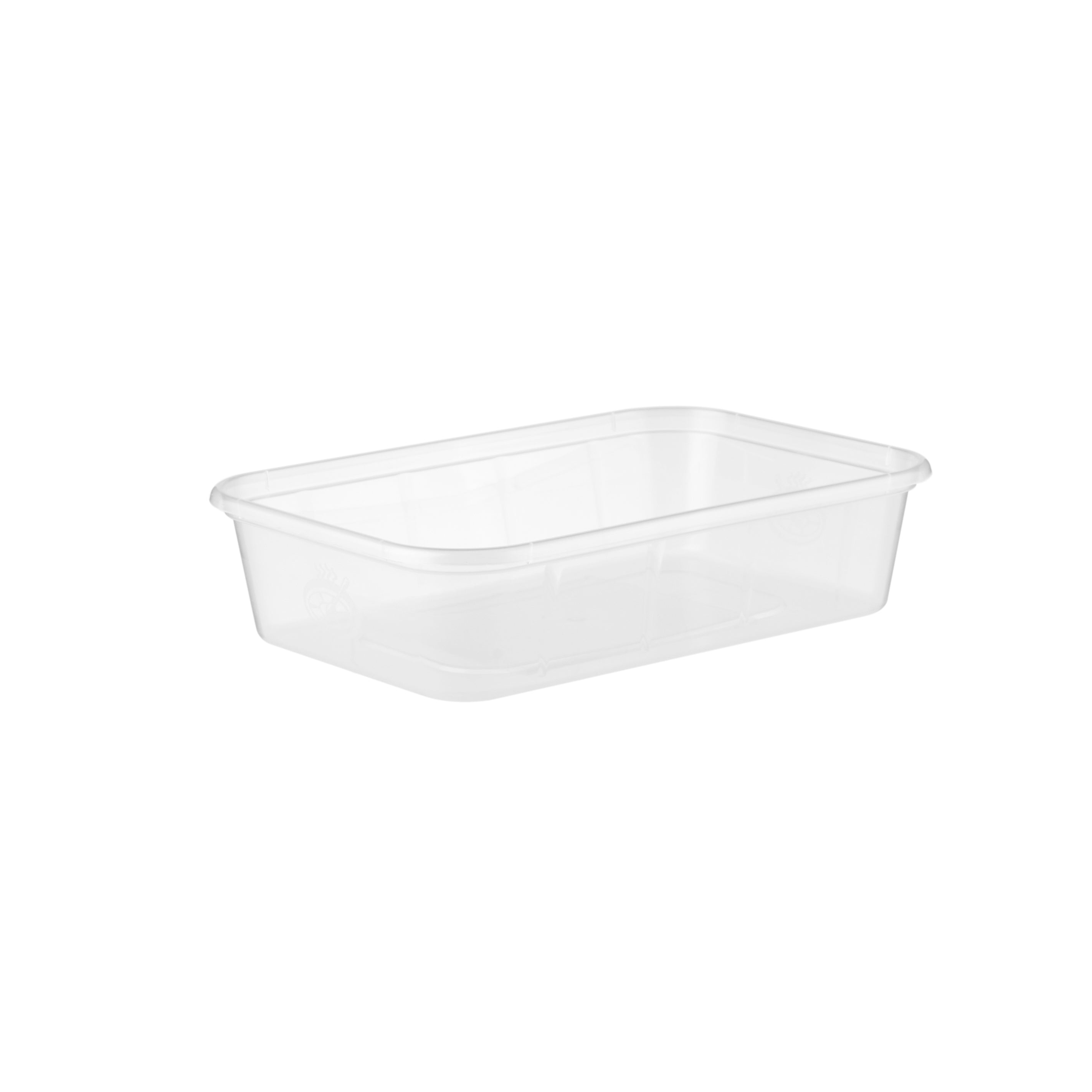 Clear Microwavable Rectangular Container with color Lids