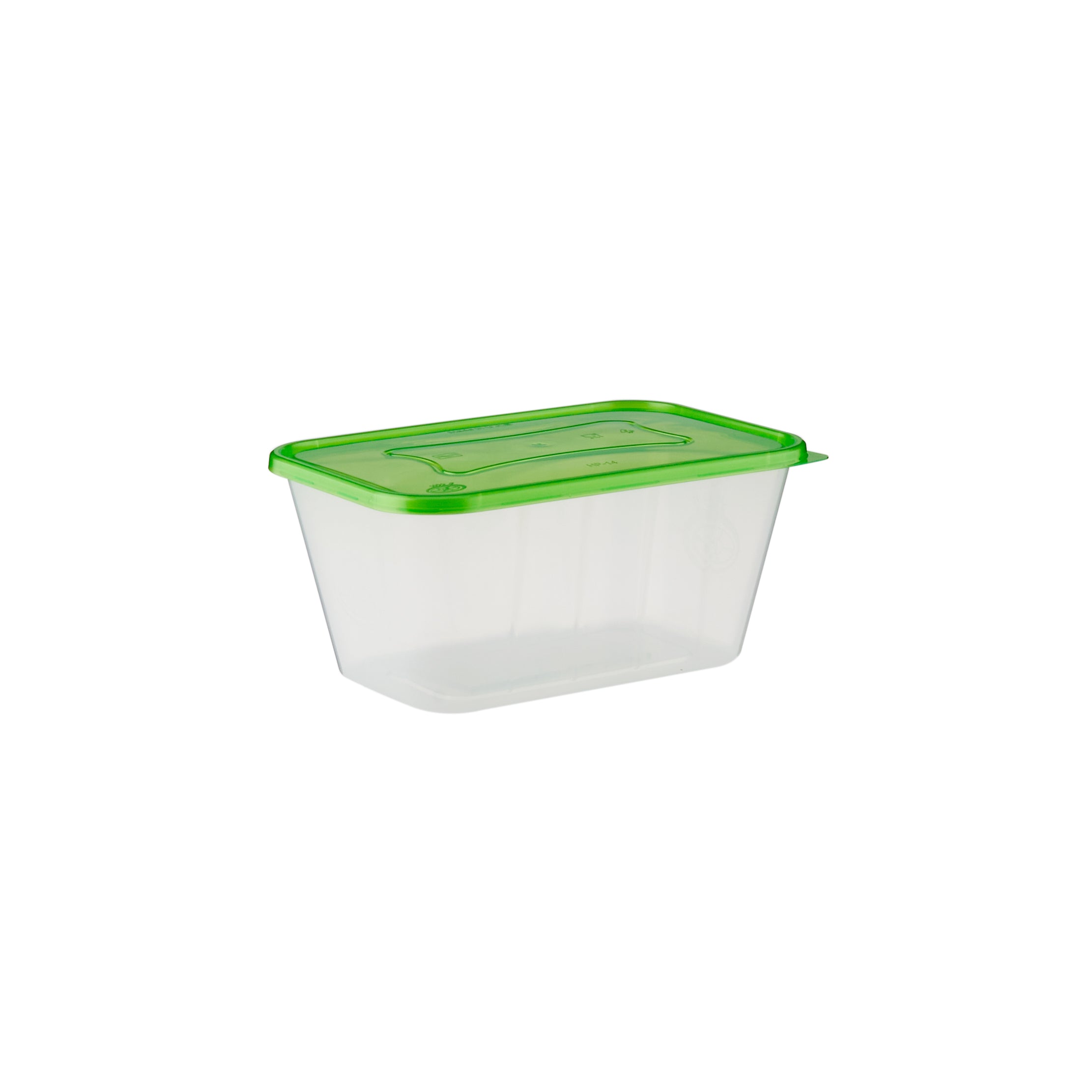 Clear Microwavable Rectangle Container with color Lids