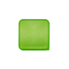 Clear Microwavable Rectangular Container with color Lids