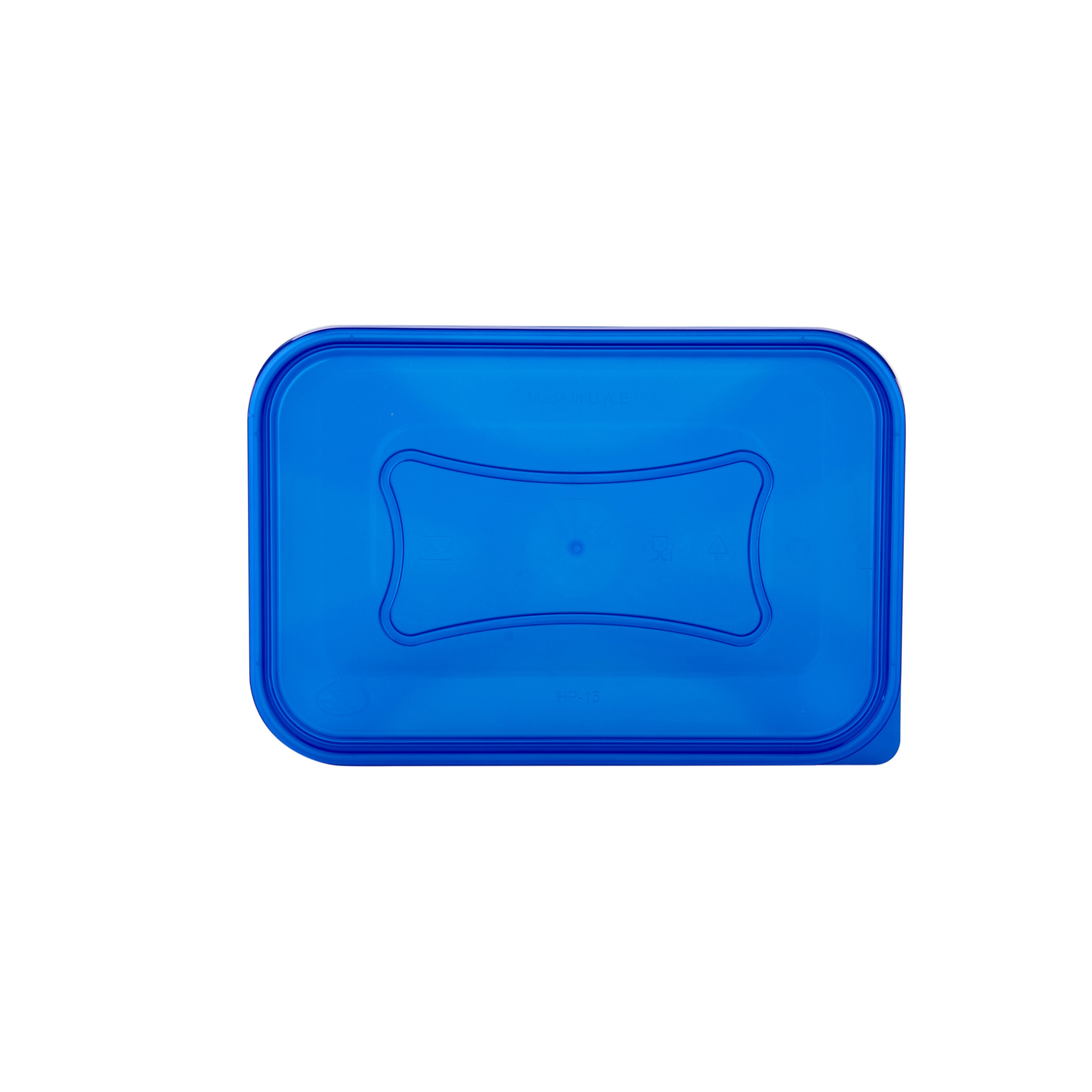 Clear Microwavable Rectangular Container with color Lids