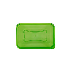 Clear Microwavable Rectangular Container with color Lids