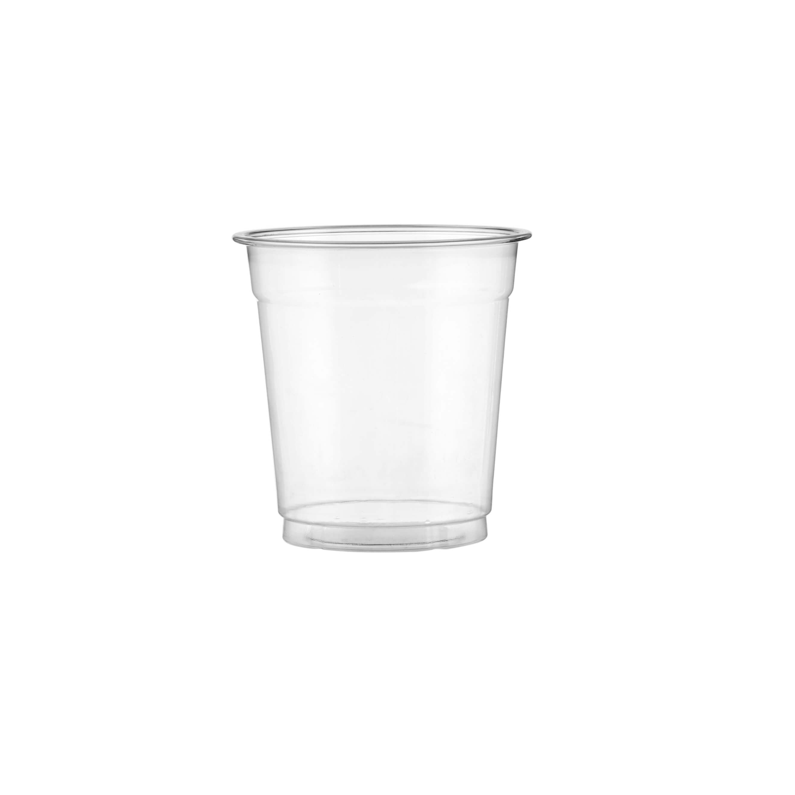 Clear PET Juice Cups with Lid