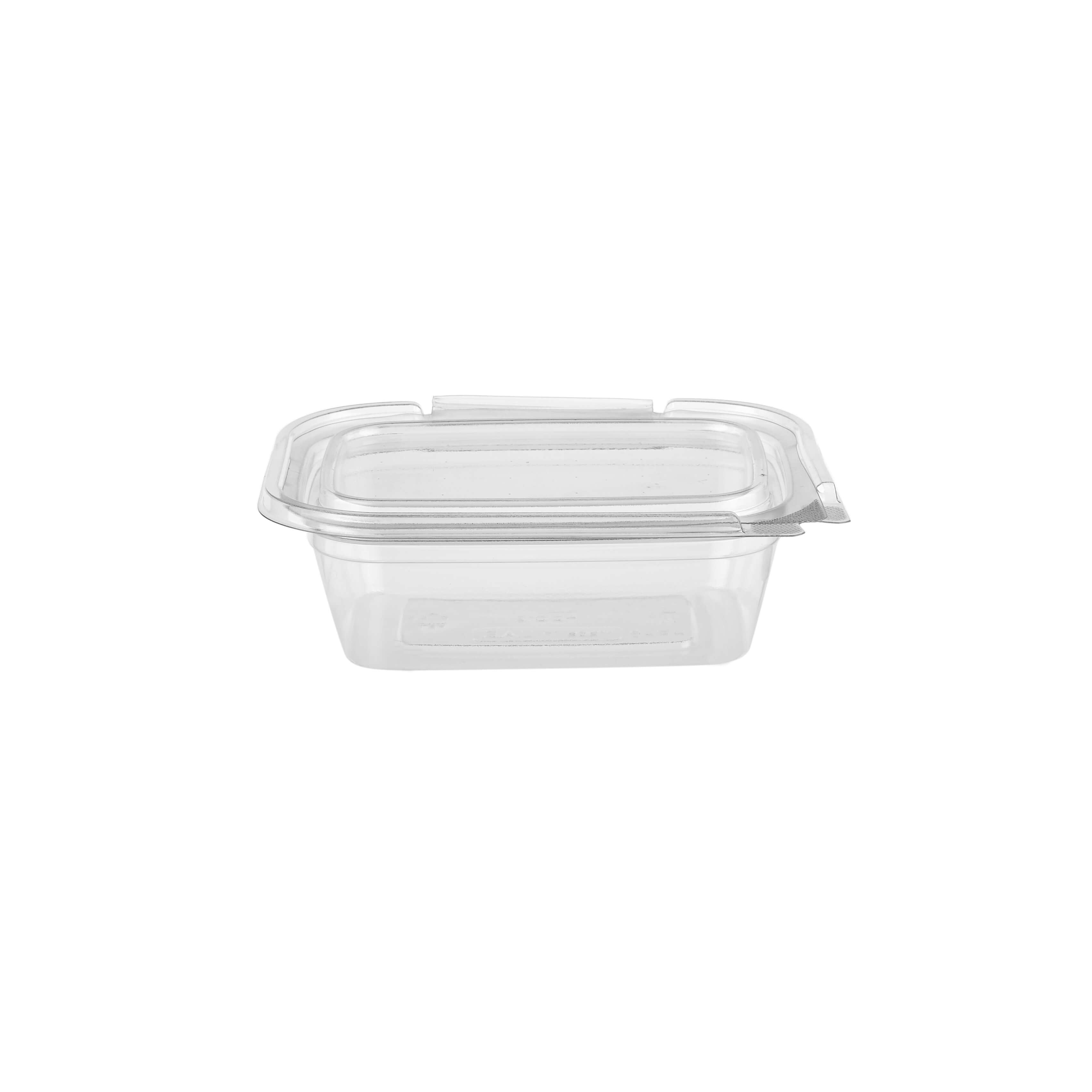 Hinged Square Deli Clear Pet Container