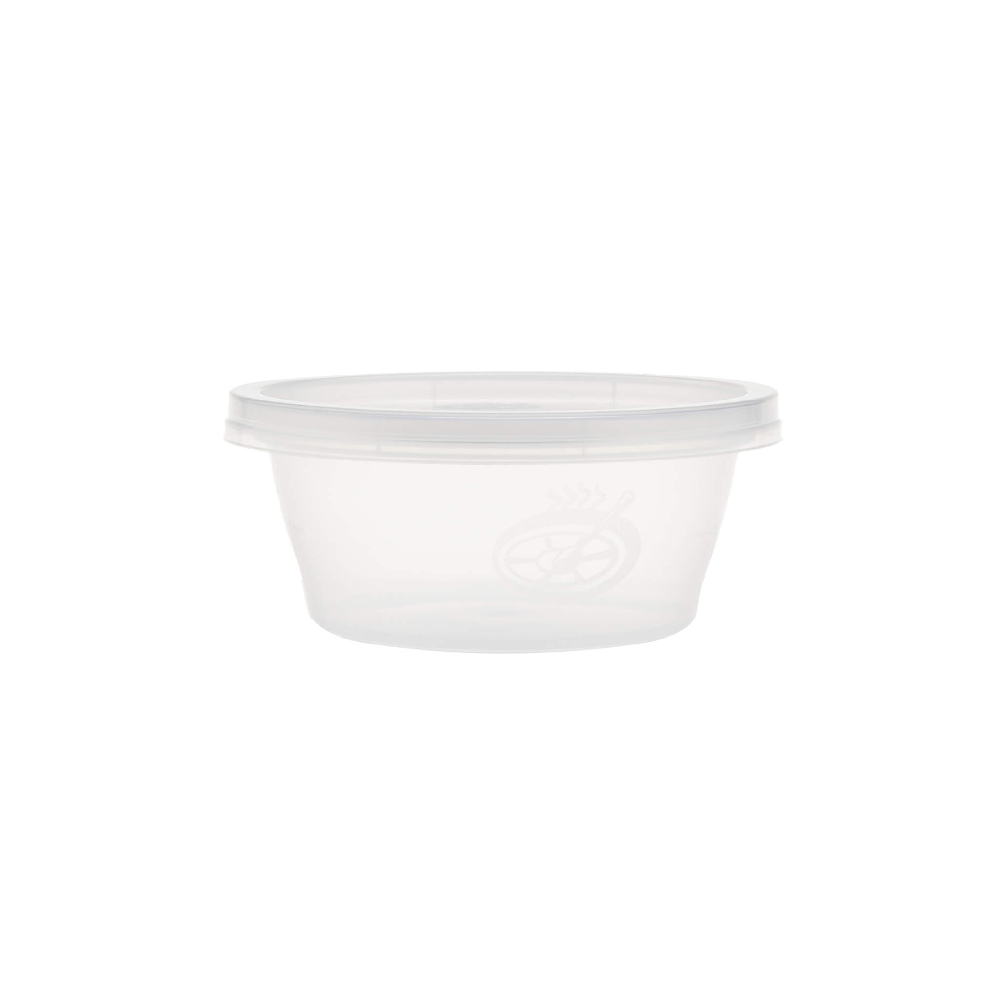 Clear Round Microwavable Portion Cup With Lid