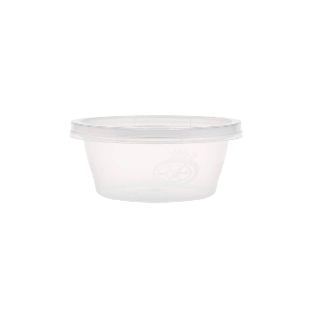 Clear Round Microwavable Portion Cup With Lid