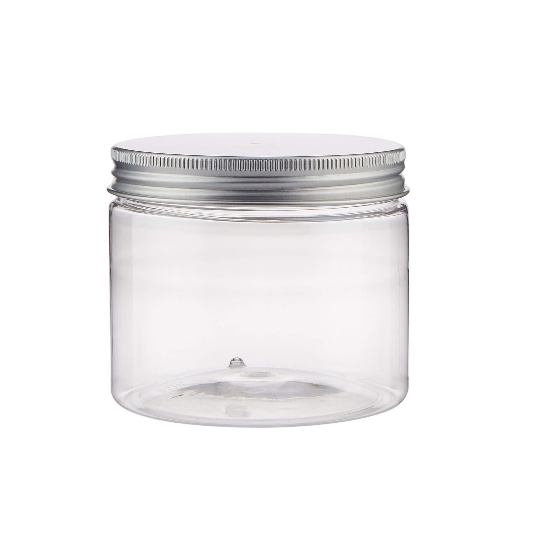 Cookie Plastic Jar With Silver Lid